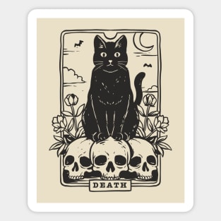 Death Tarot Cat Magnet
